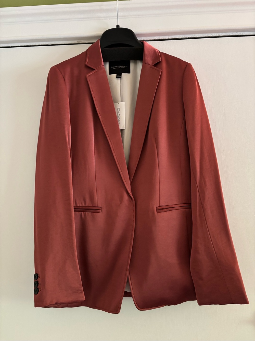 NWT Stunning Banana Republic Size 2 Women's Copper/Gold Rose Blazer